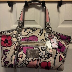 Coach Y2K Poppy 2010 (16308) Pedal Print Rocker Crossbody/Purse BNOT